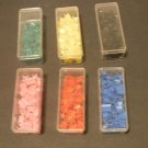 Risk Armies lot of 6 miniature shapes with plastic cases