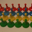 Sorry Game Pawns 4 colors lot of 16