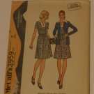 McCalls Sewing Pattern # 3959 Misses Dress and Jacket