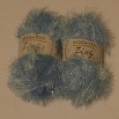 Moda Dea Zing Blue Ice Yarn 2 skeins New Moda Dea Zing Blue Ice Yarn 2 skeins New