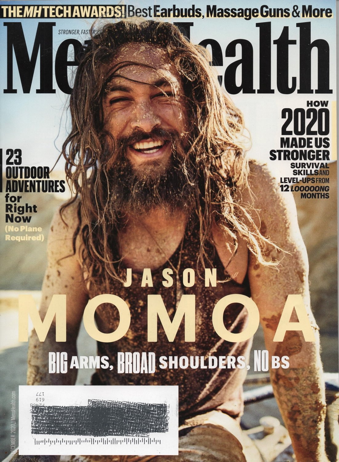 Men's Health Magazine December 2020 featuring Jason Momoa