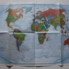 Folding Map The World one sided map National Geographic 2015