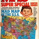 Mad Magazine Super Special Winter 1981 Mad Map of the USA