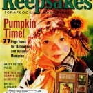 Creating Keepsakes Magazine October 2001 Pumpkin Time 77 Page Ideas