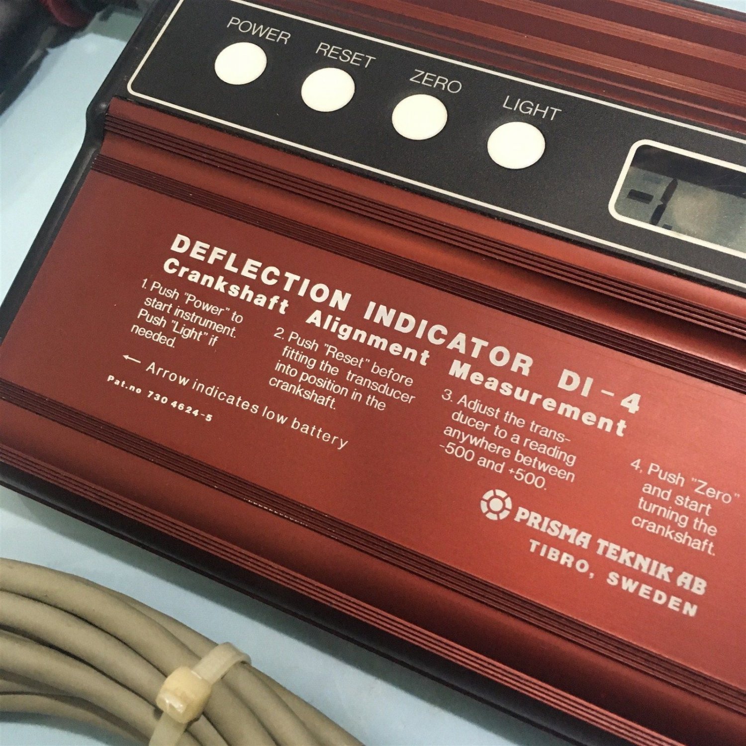 Prisma Teknik Crankshaft Deflection Indicator Di4. Made in Sweden.
