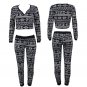 Women 2piece sweat suit pijama pants sweatshirt shirt vs pink