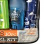 New, Man on the Go Travel Kit, 10 Pieces, Menâs Getaway Easy Carry-on Kit