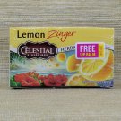 Celestial Lemon Zinger Caffeine Free Herbal Tea, 20 Tea Bags & Free Lip Balm