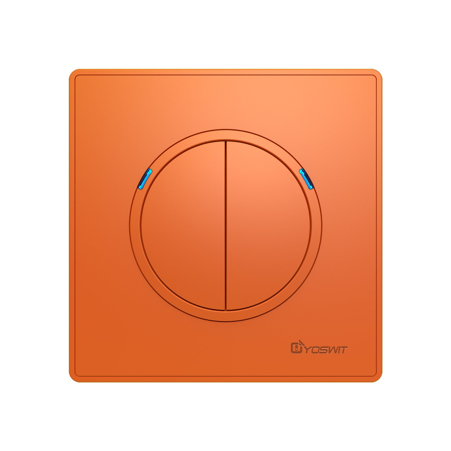 Bluetooth Smart Multiway Switch 2 Gangs (Socket 86) Orange