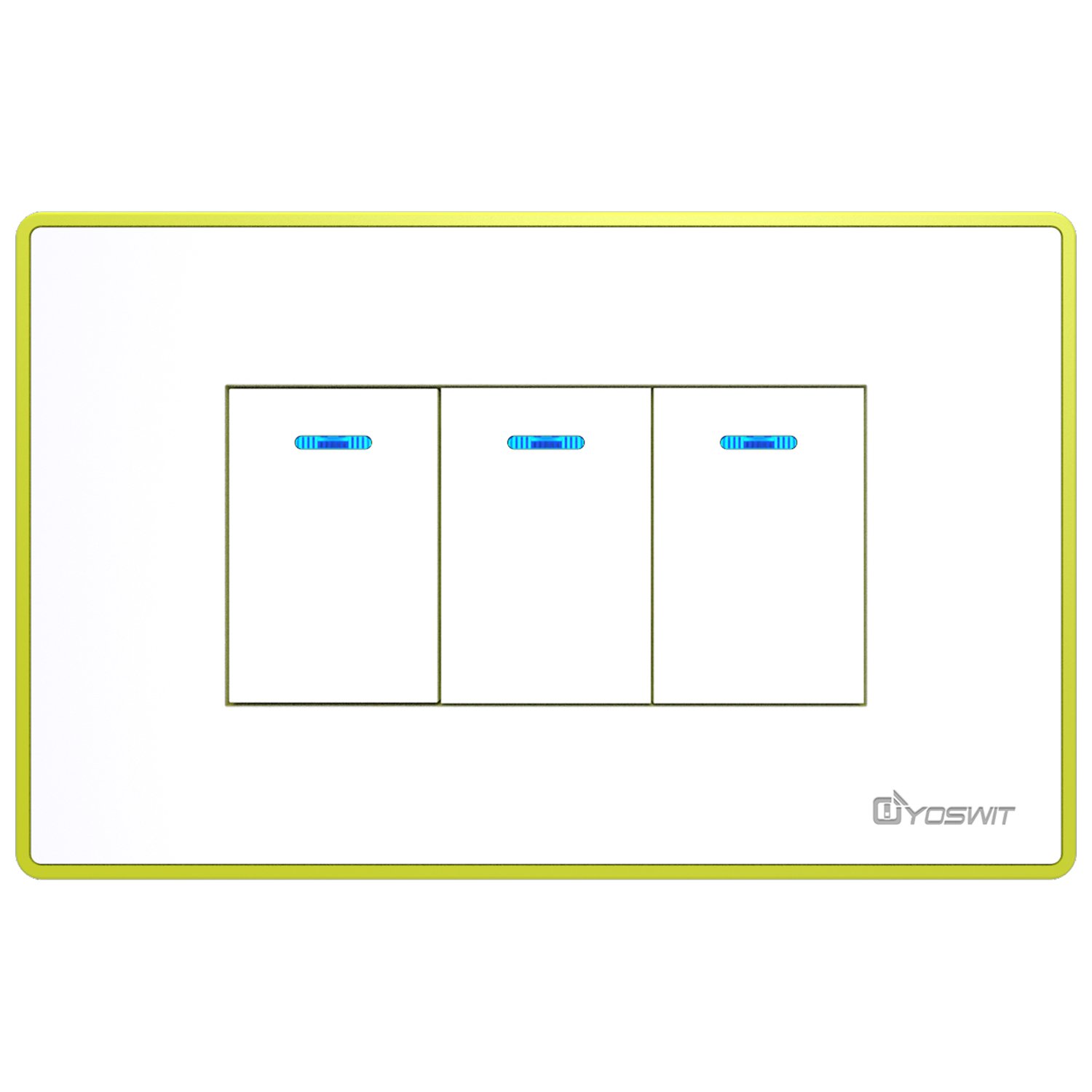 Bluetooth Smart On/Off Switch 3 Gangs (Socket 118) Green Mix