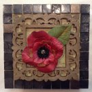 Decorated Box Red Flower