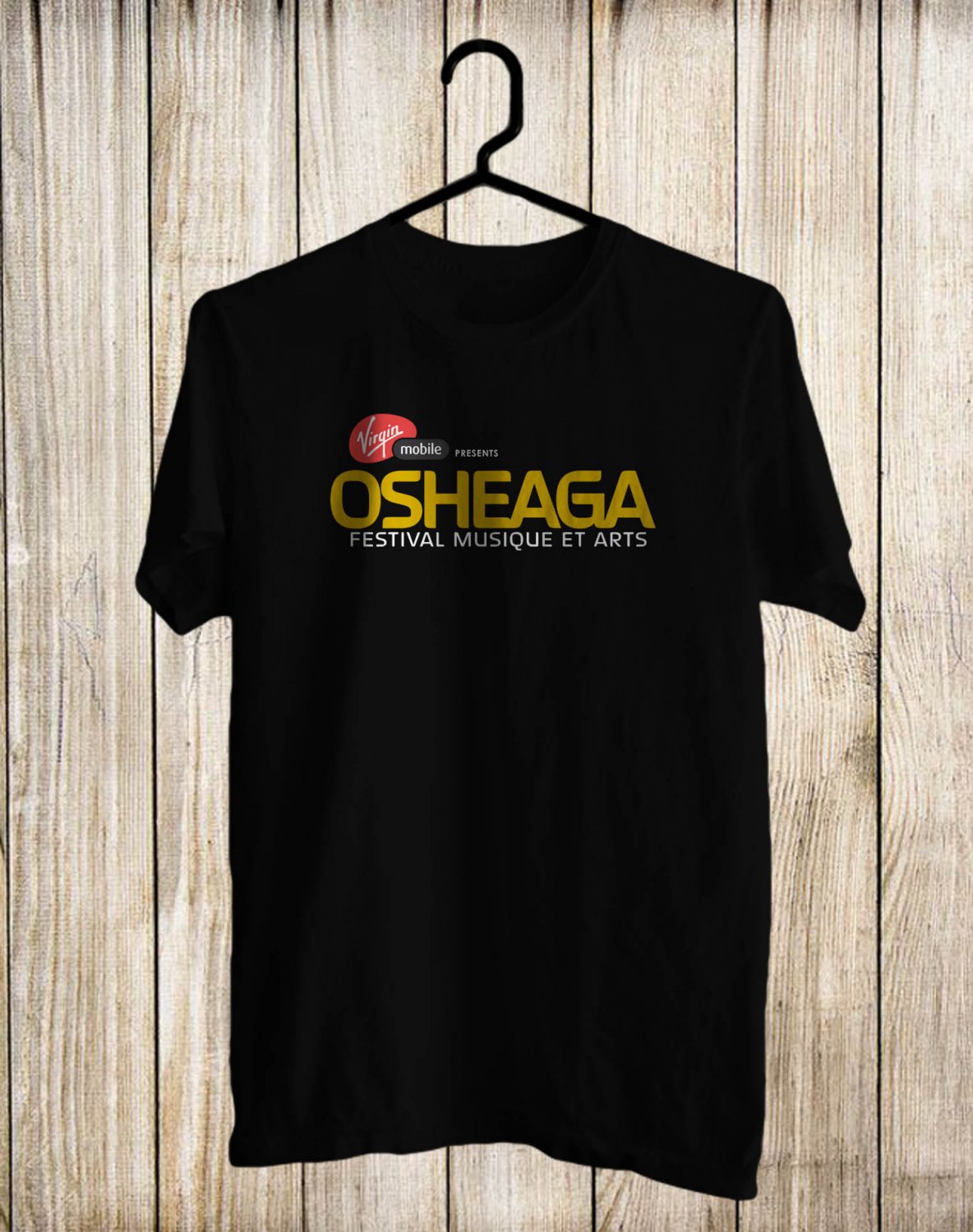 Osheaga Music Festival Logo 2017 Black Tee's Front Side by Complexart z1