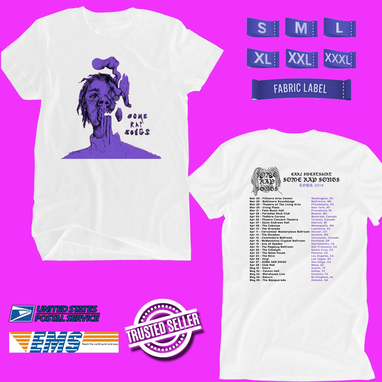 earl sweatshirt some rap songs merch