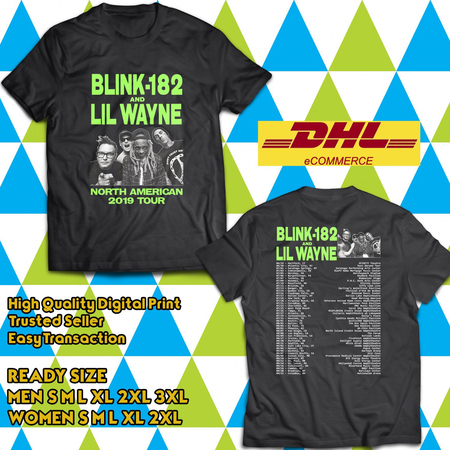 blink 182 lil wayne tour shirt