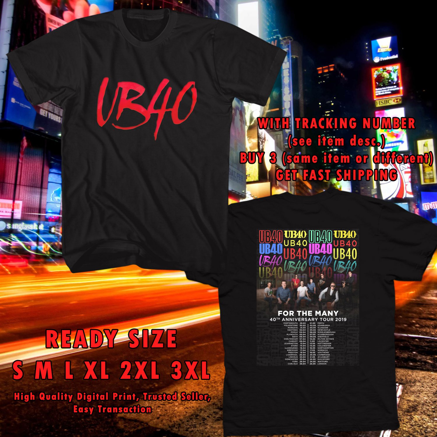 Get This UB40 For The Many 40th Anniversary United Kingdom Tour 2019 ...