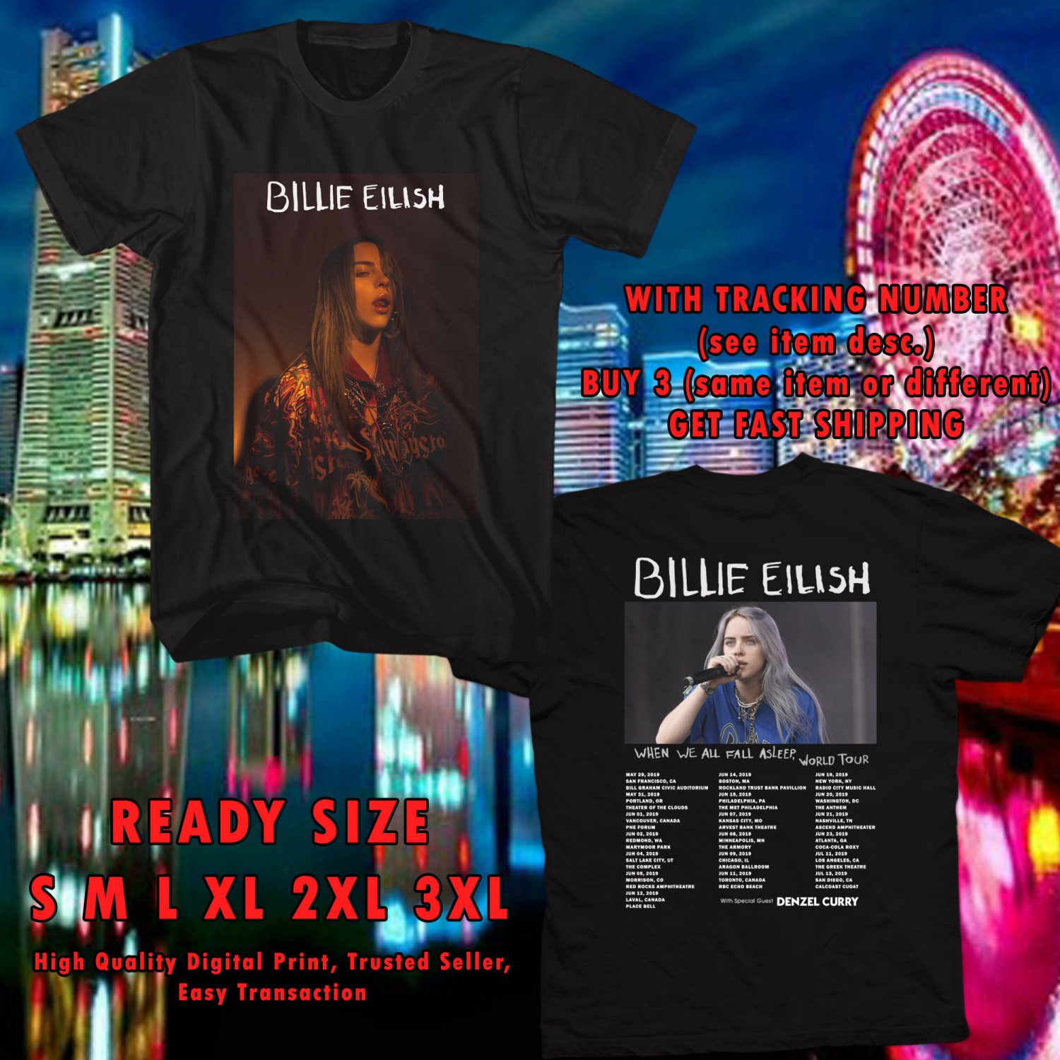 billie eilish sleep tee