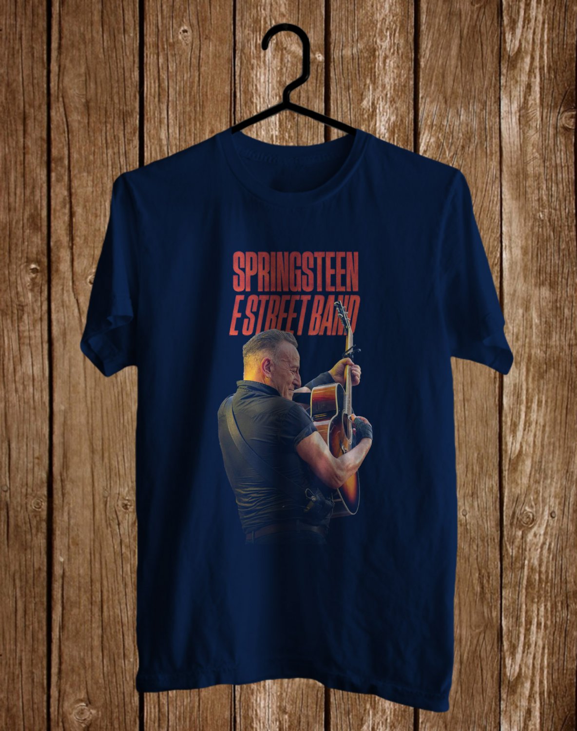 GET WELL SOON BRUCE SPRINGSTEEN FOR TOUR 2023 FRONT SIDE BLACK TEE ADL01