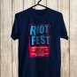 RIOT FEST MUSIC FESTIVAL 2023 FRONT SIDE BLUE NAVY TEE ADL01