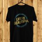 LIFE IS BEAUTIFUL MUSIC FESTIVAL LOGO 2023 FRONT SIDE BLACK TEE ADL01