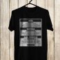 FURNACE FEST MUSIC FESTIVAL LINEUP 2023 FRONT SIDE BLACK TEE ADL01
