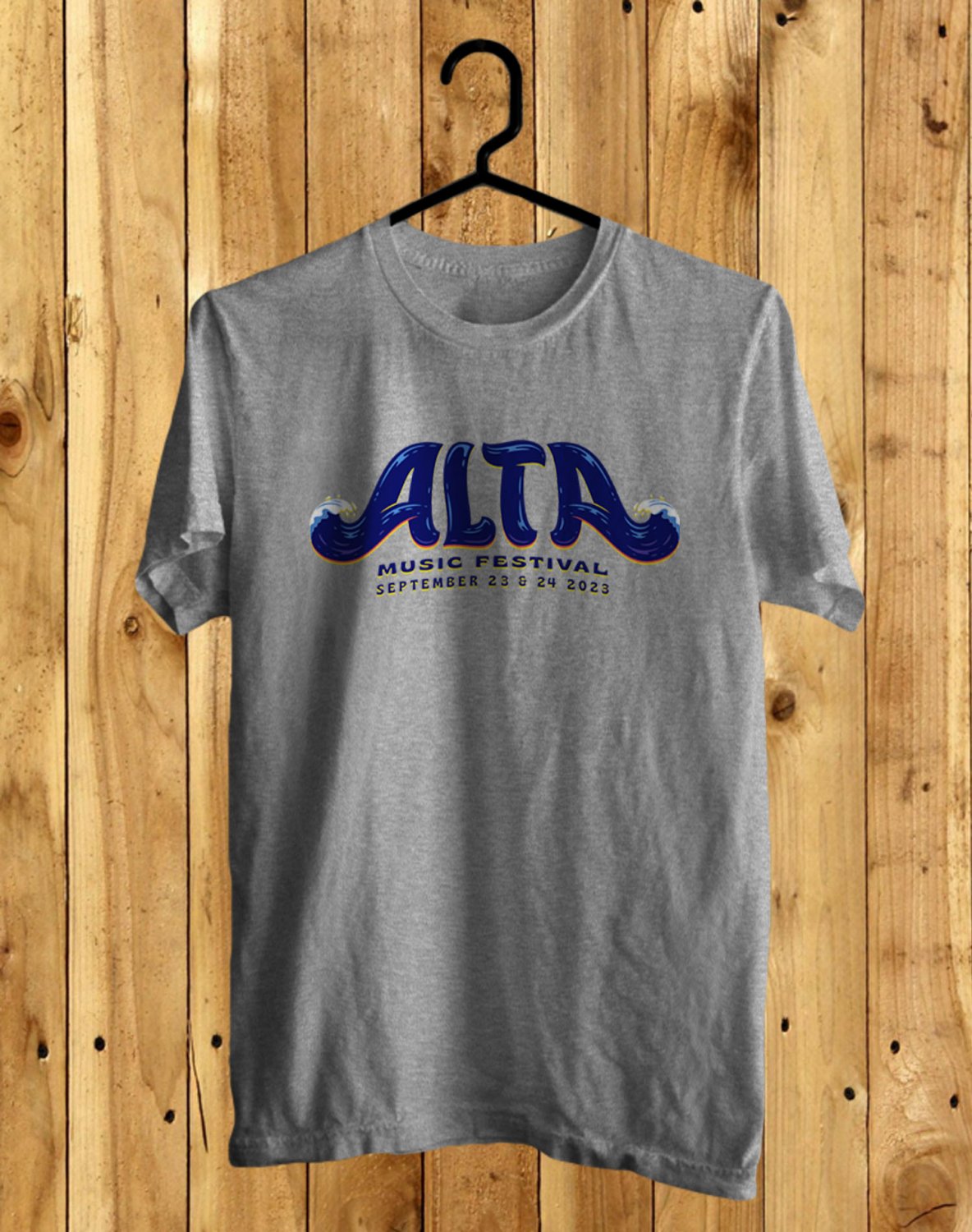 ALTA MUSIC FESTIVAL 2023 FRONT SIDE GREY TEE ADL01