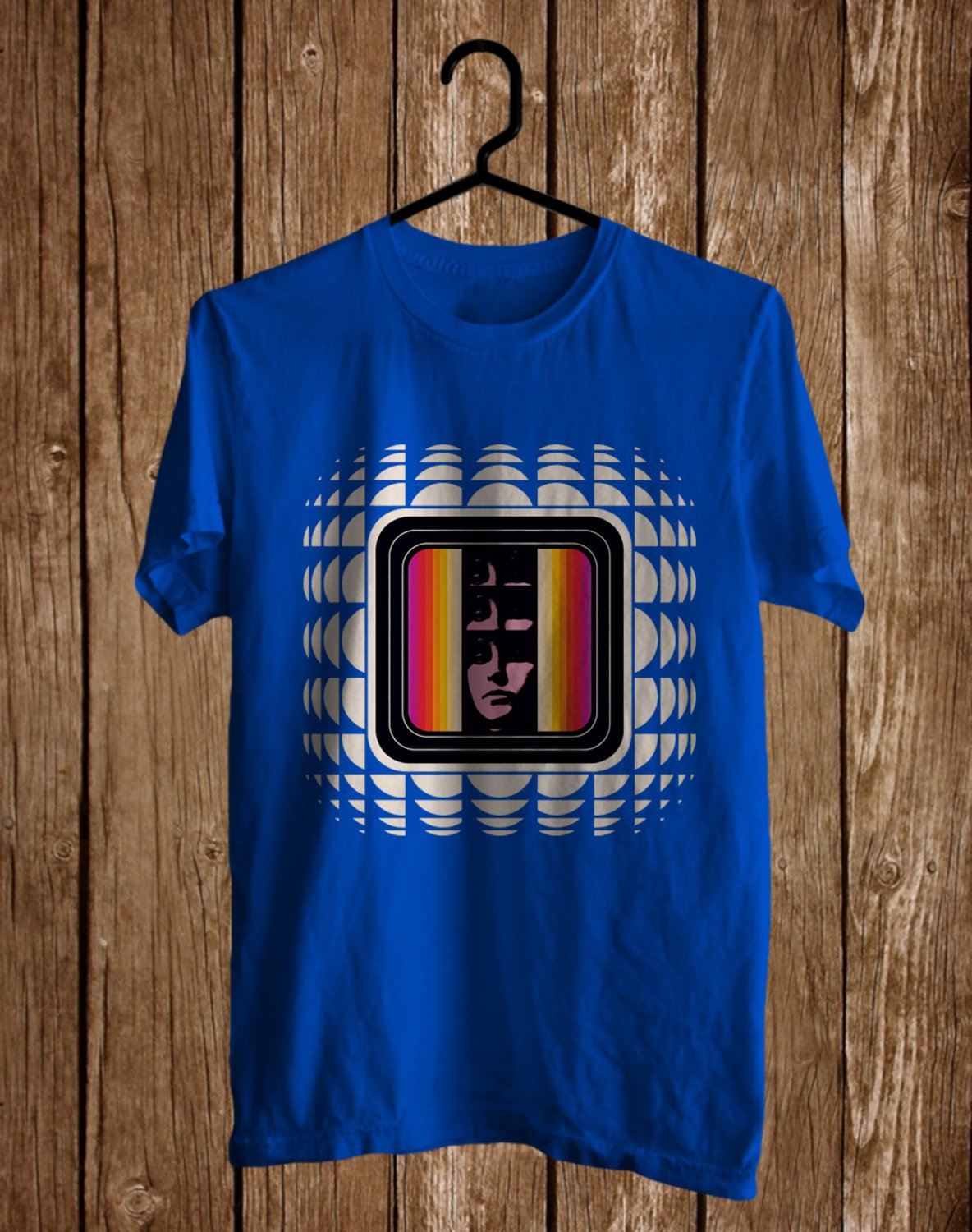 ABRAMS IN THE DARK FRONT SIDE BLUE TEE ADL01