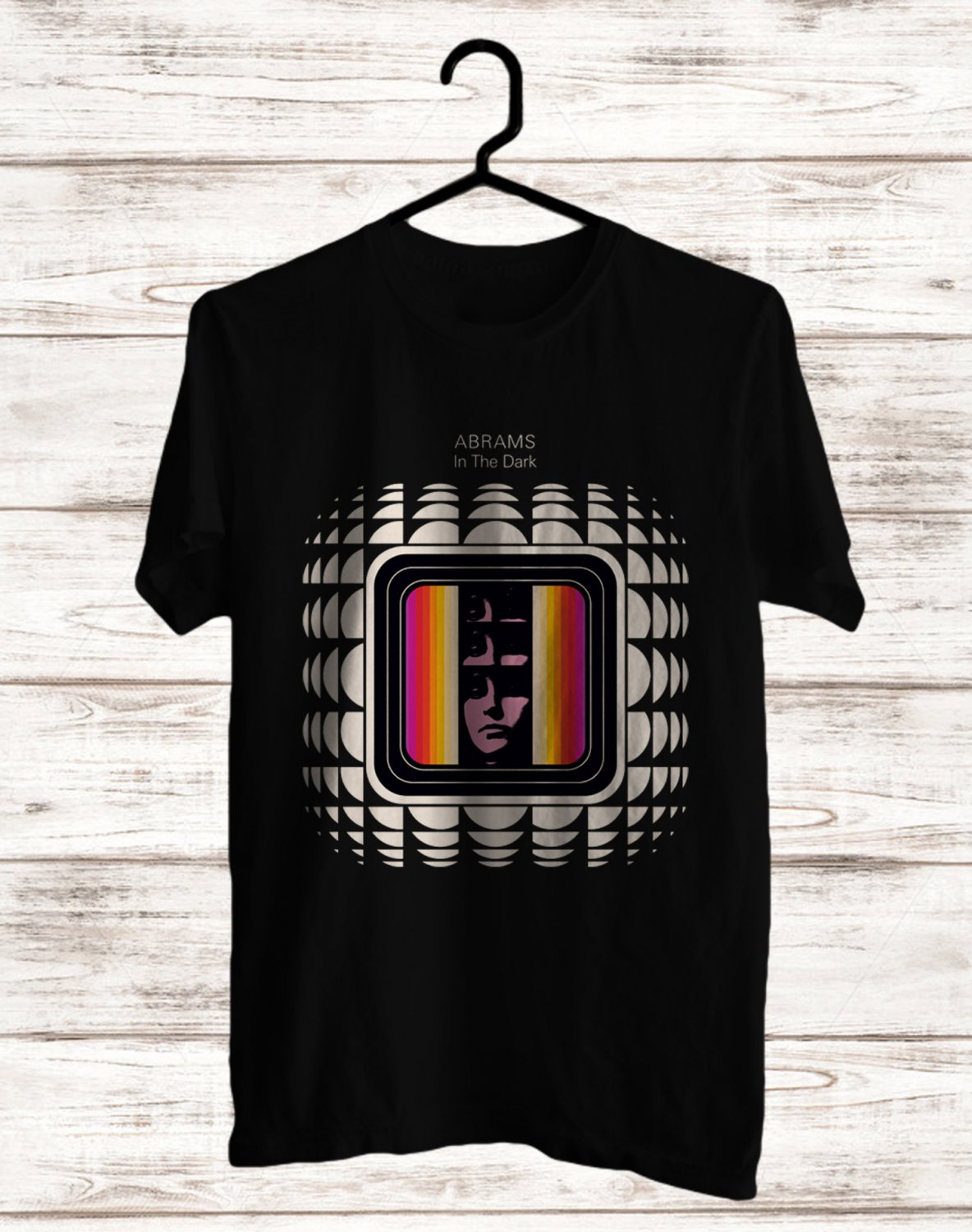 ABRAMS IN THE DARK FRONT SIDE BLACK TEE ADL01