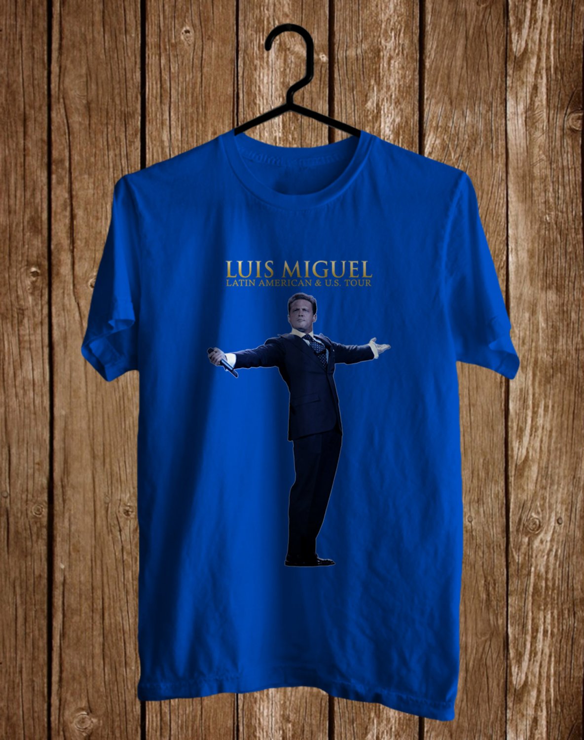 LUIS MIGUEL USA & LATIN AMERICAN TOUR 2023 FRONT SIDE BLUE TEE ADL01