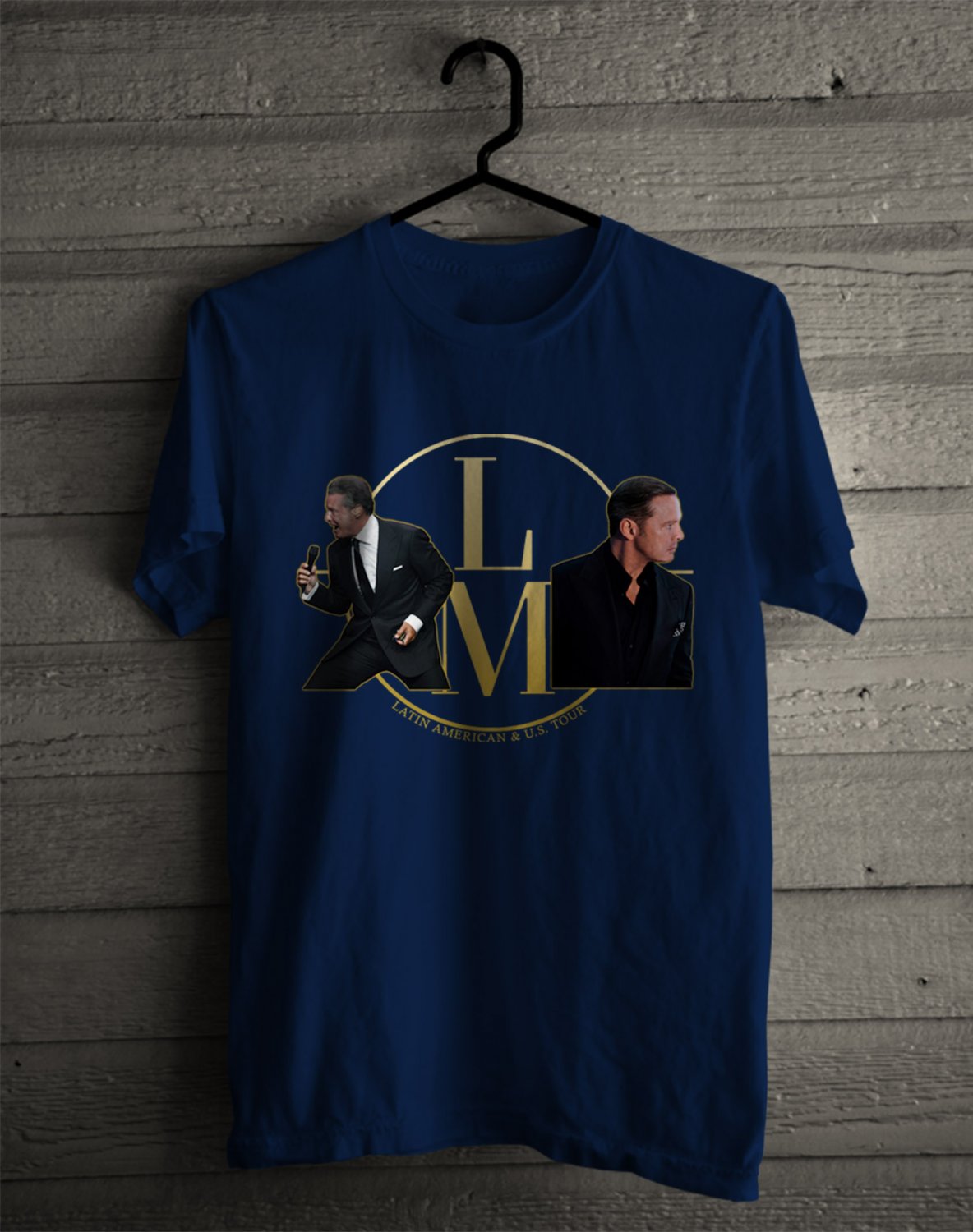 LUIS MIGUEL USA & LATIN AMERICAN TOUR 2023 FRONT SIDE NAVY TEE ADL01