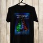 MANNHEIM STEAMROLLER CHRISTMAS EVE BY CHIP DAVID GREEN RED TOUR 2023 FRONT SIDE BLACK TEE ADL02