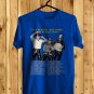 JONAS BROTHERS 5 ALBUM 1 NIGHT WORLD TOUR DATE 2024 FRONT SIDE BLUE TEE ADL01