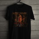 MESHUGGAH W THE HALO EFFECT EUROPE MARCH TOUR 2024 FRONT SIDE BLACK TEE ADL01