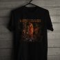 MESHUGGAH W THE HALO EFFECT EUROPE MARCH TOUR 2024 FRONT SIDE BLACK TEE ADL01