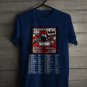 GO AHEAD AND DIE UNHELATHY MECHANISMS TOUR DATES 2024 FRONT SIDE NAVY UNISEX TEE ADL01