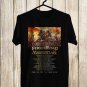 FIREWIND & MASTERPLAN MASTER OF FIRE TOUR DATE 2024 FRONT SIDE BLACK UNISEX TEE ADL01