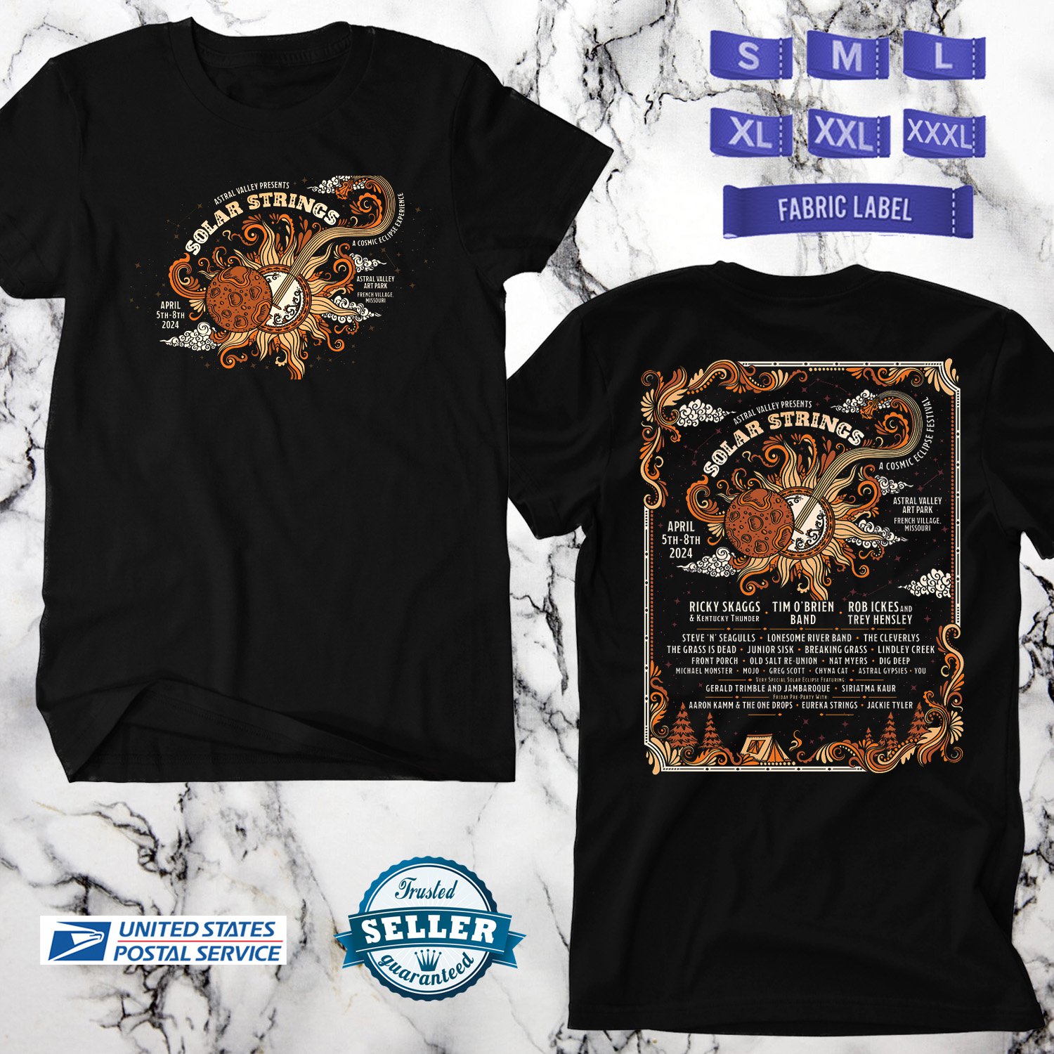 SOLAR STRINGS MUSIC FESTIVAL 2024,SOLAR STRINGS FESTIVAL, UNISEX TEE ADL01