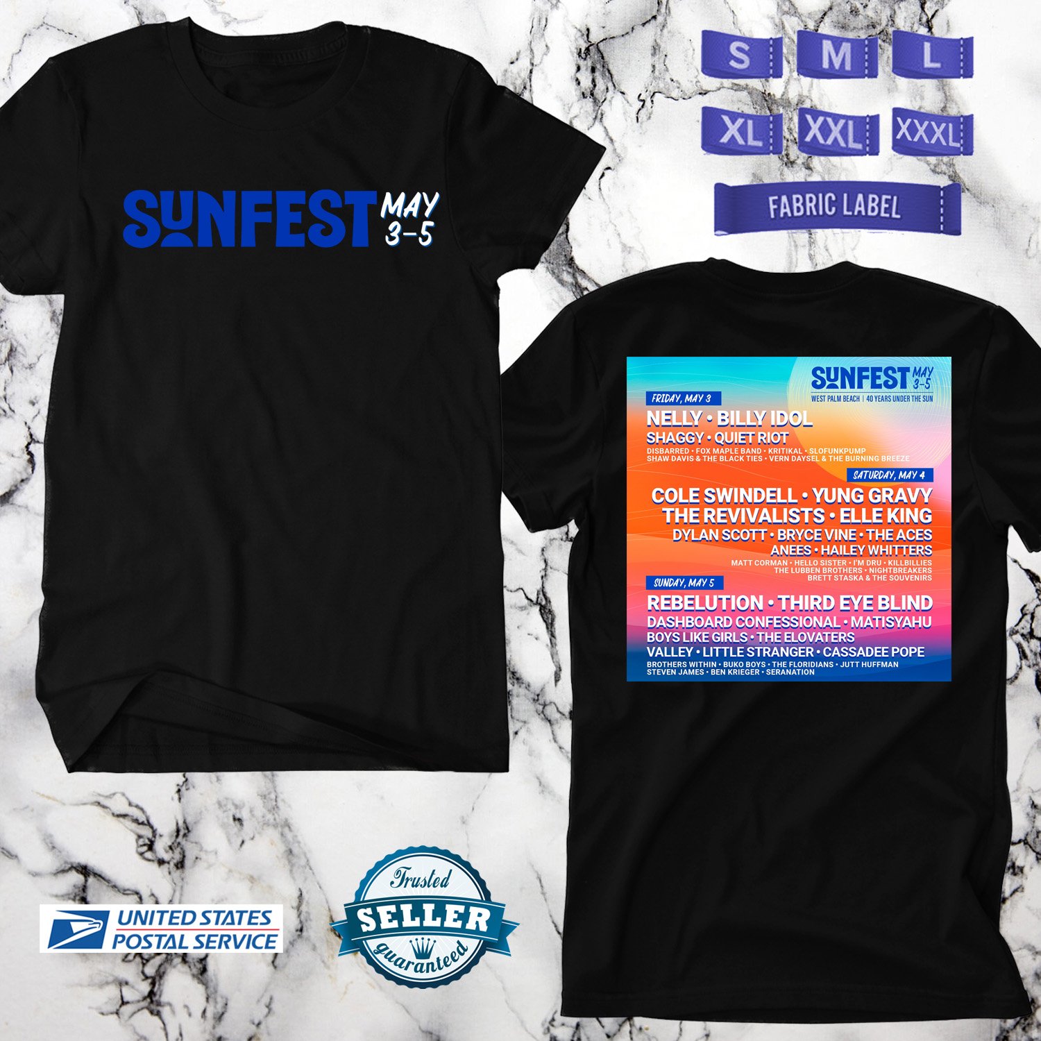 SUNFEST MUSIC FESTIVAL 2024, SUNFEST MUSIC FESTIVAL, UNISEX TEE ADL01