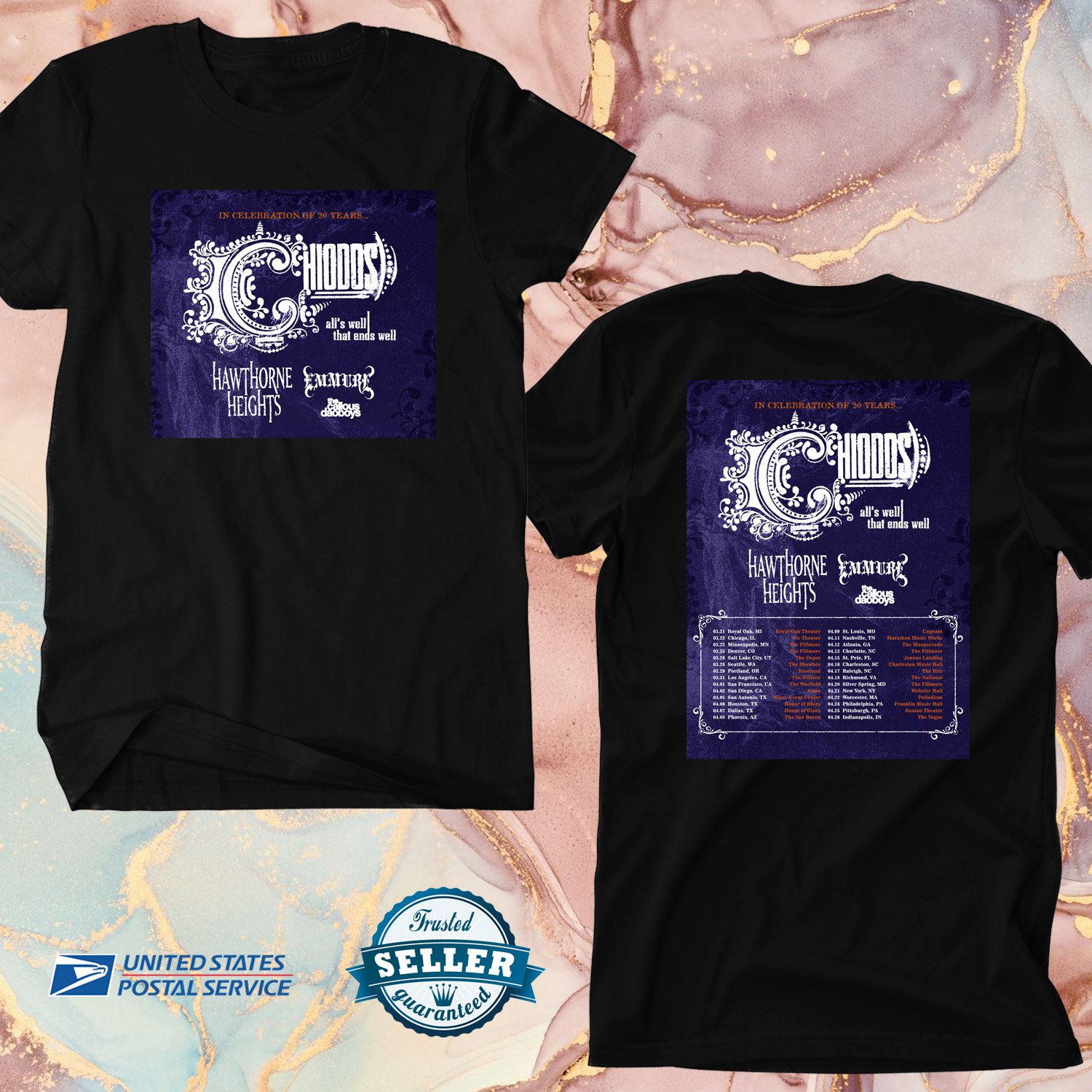 CHIODOS 20YEARS ALL'S WELL END'S WELL USA TOUR 2025, CHIODOS, UNISEX TEE ADL01