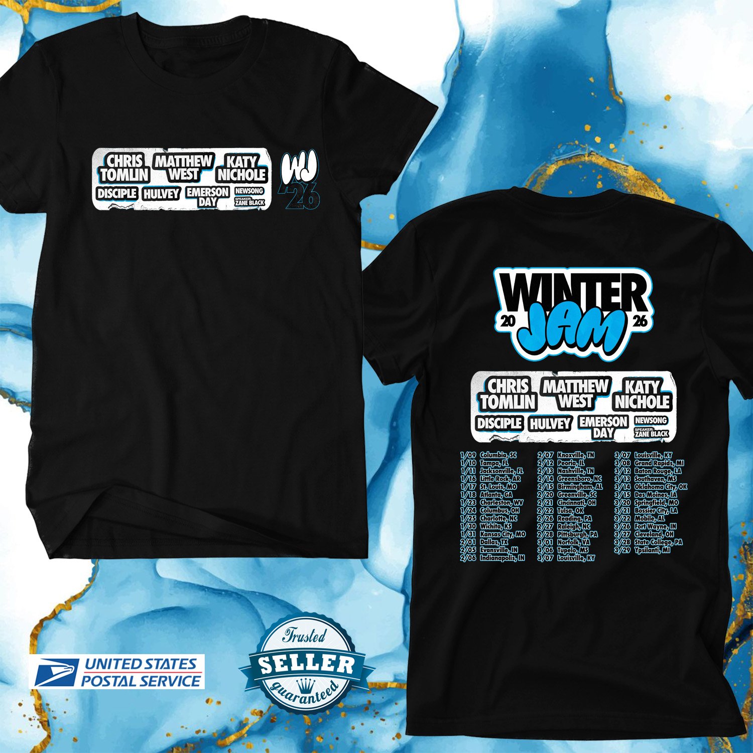 WINTER JAM TOUR 2026, WINTER JAM, UNISEX 2 SIDE TEE ADL01