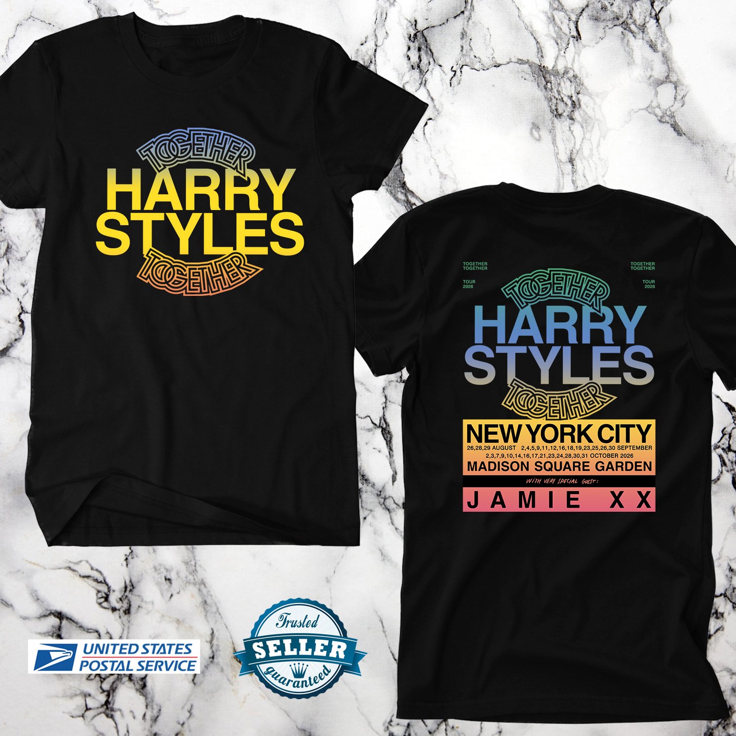 HARRY STYLES TOGETHER TOGETHER NEW YORK CITY TOUR 2026, HARRY STYLES, UNISEX 2 SIDE TEE ADL01