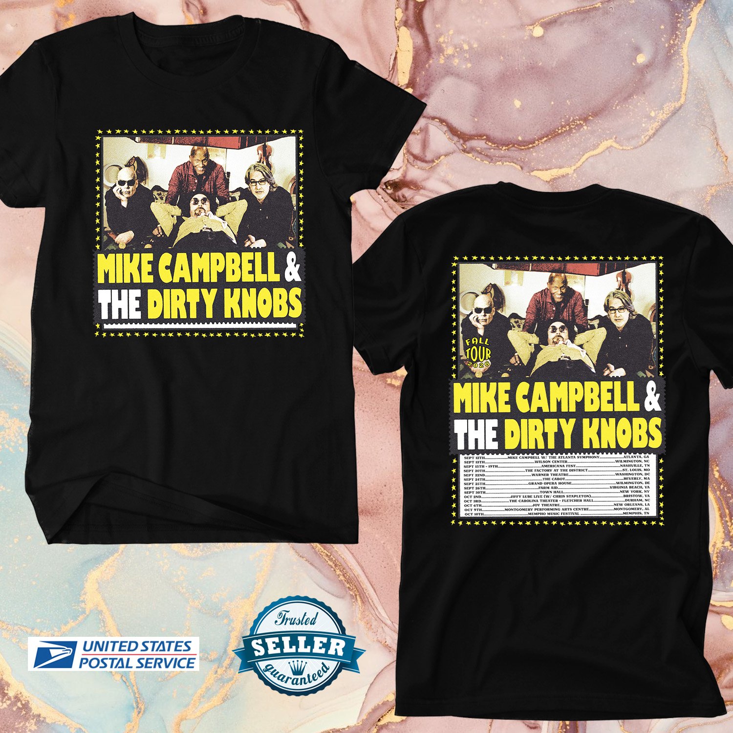 MIKE CAMPBELL & THE DIRTY KNOBS FALL TOUR 2026, MIKE CAMPBELL, UNISEX 2 SIDE TEE ADL01