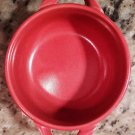 Red Two-Handled Soup Tureen (Fiestaware?) | Vintage Ceramic/Stoneware Bowl