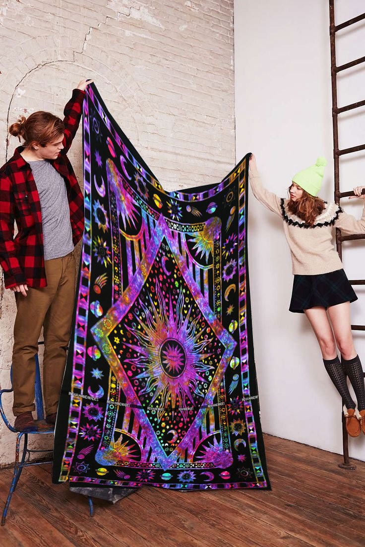 Hippie Tapestry Galaxy Tie Dye Throw Wall Hanging Home Decor Bedspread
