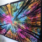 Mandala Tree Tapestry Tie Dye Wall Hanging Throw Forest Look Bedding Bed