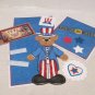 America The Beautifu Tear Bear a- Mat Set