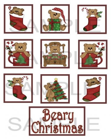 Beary Christmas - 10 piece set