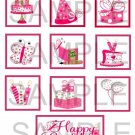 Happy Birthday Pink - 10 piece set