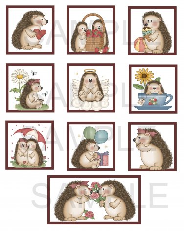 Hedgehogs Set 1 - 10 piece set