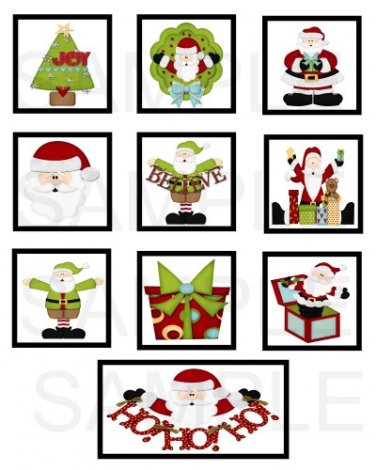 Ho Ho Ho Santa - 10 piece set