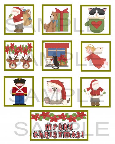 Merry Christmas Hn - 10 piece set